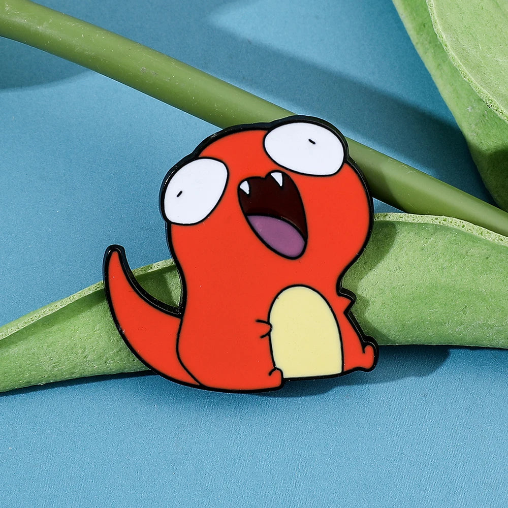 Kawaii Anime Enamel Pins Cute Psyduck Pikachu Charmander Brooch Metal Badge for Kids Hat Pins Accessories Gifts